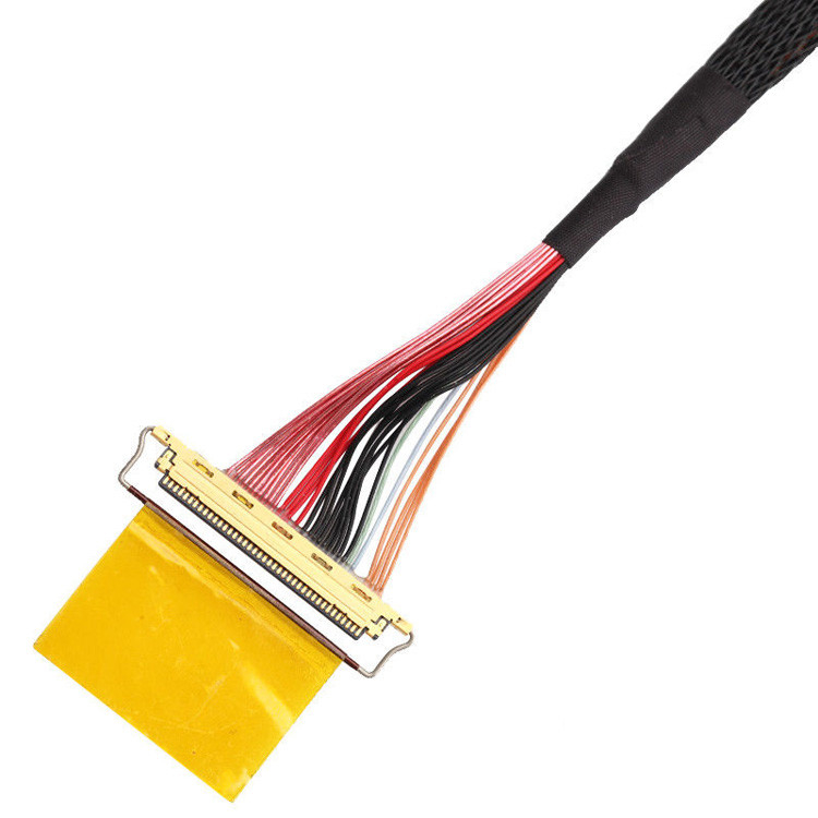 Fabrik 36AWG Lvds Kabelmontage I Pex 20453-240t-01 bis 20453-240t-01 40P 0,4 mm Abstand