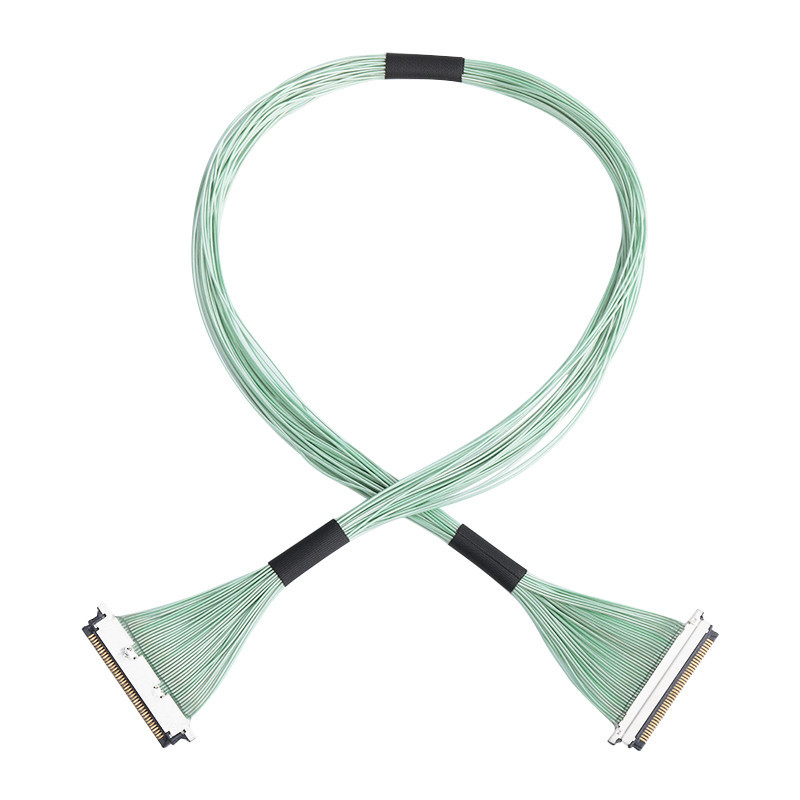 Mikrokoaxialkabelanlage 20345-015T-32R mit 15 Pins, mit 0,4 mm Abstand und horizontalem Paarungstyp Mikrokoax