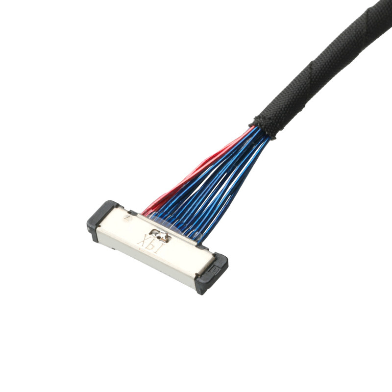 CABLINE SS Mikrokoaxialkabel 20380 Stecker I-PEX 20380-R14T-06 0,4 mm Steckfläche 14P Stecker