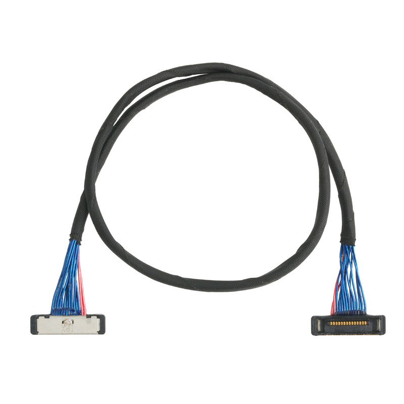 CABLINE SS Mikrokoaxialkabel 20380 Stecker I-PEX 20380-R14T-06 0,4 mm Steckfläche 14P Stecker