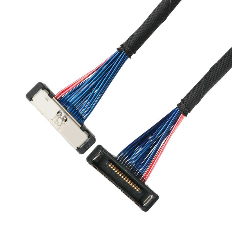 CABLINE SS Mikrokoaxialkabel 20380 Stecker I-PEX 20380-R14T-06 0,4 mm Steckfläche 14P Stecker