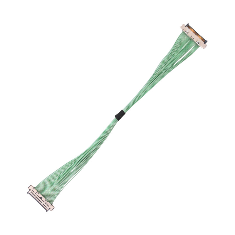 Neigungs-Mikrokoaxialkabel USL20-30SS-010-C 30 KEL 0.4mm Pin 40 Pin Slim Plug Design
