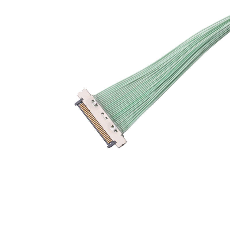 Neigungs-Mikrokoaxialkabel USL20-30SS-010-C 30 KEL 0.4mm Pin 40 Pin Slim Plug Design