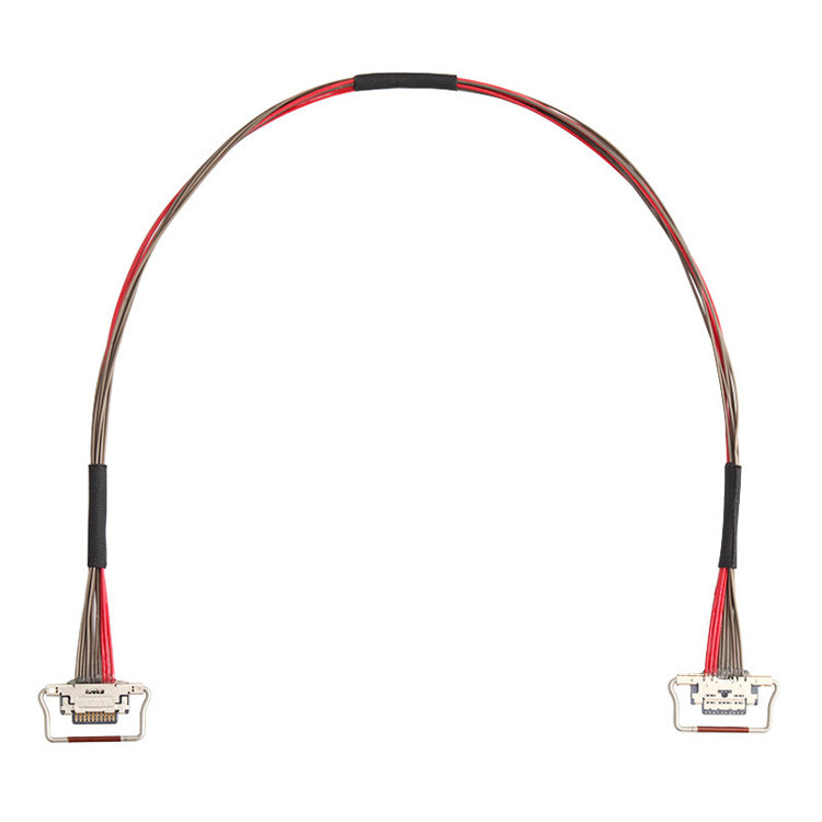Ein 10-Pin-LVDS-Mikro-Koaxialkabel mit einer Länge von 150 mm, I-PEX-Anschluss mit 0,4 mm Abstand, als 20633-310T-01S identifiziert