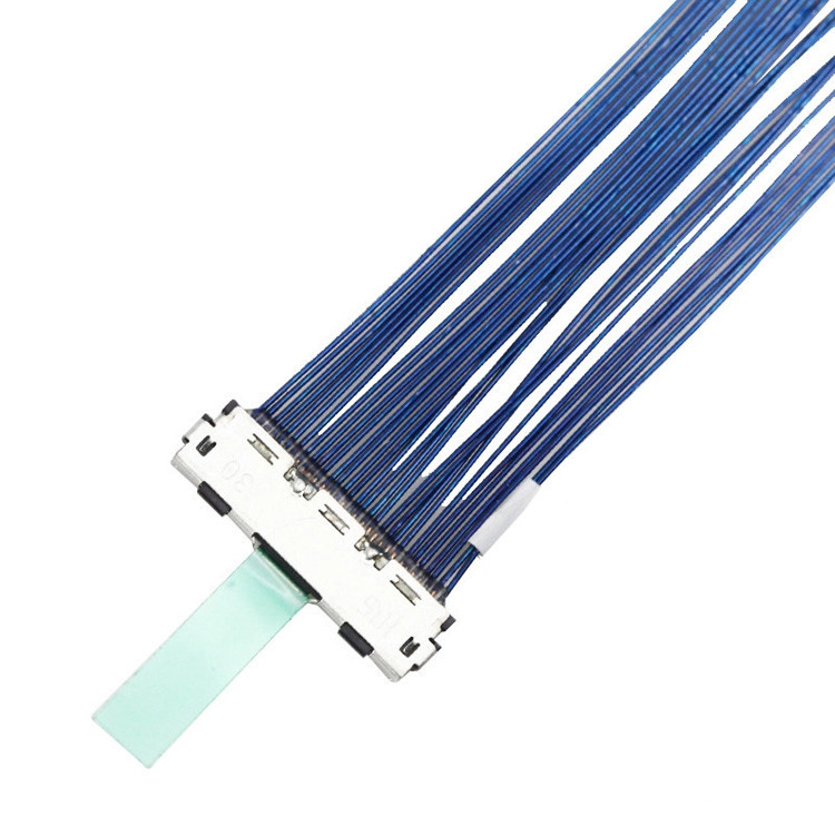 30-Pin-LVDS-Mikro-Koaxialkabel mit 0,5 mm Abstand, -Anschluss, als DF80D-30P-0,5SD bezeichnet