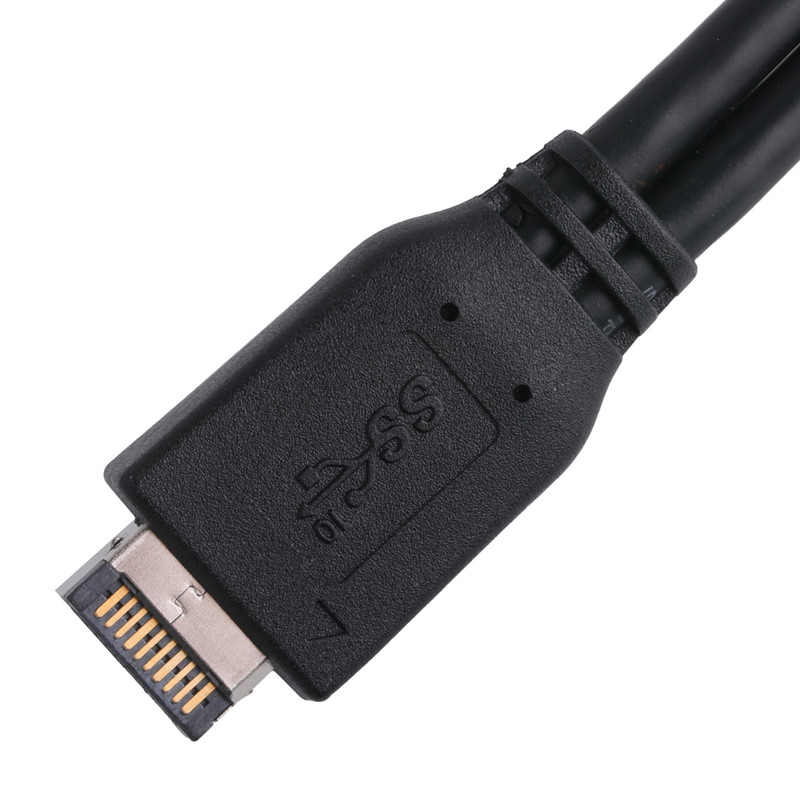 Computer-Mutterplatten-Stromkabel USB 3.1 Typ-E Männlich bis IDC20P Männlich Adapterkabel 20-Pin-Verlängerungskabel