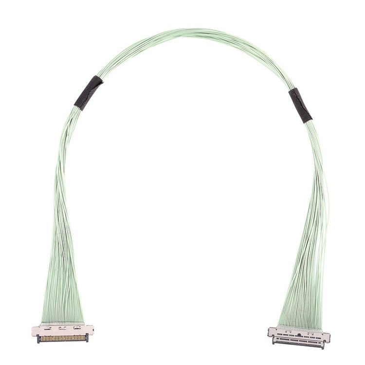 Mikrokoaxialkabelanschluss KEL USL20 30SS mit 0,4 mm Abstand, IDC-Anschluss