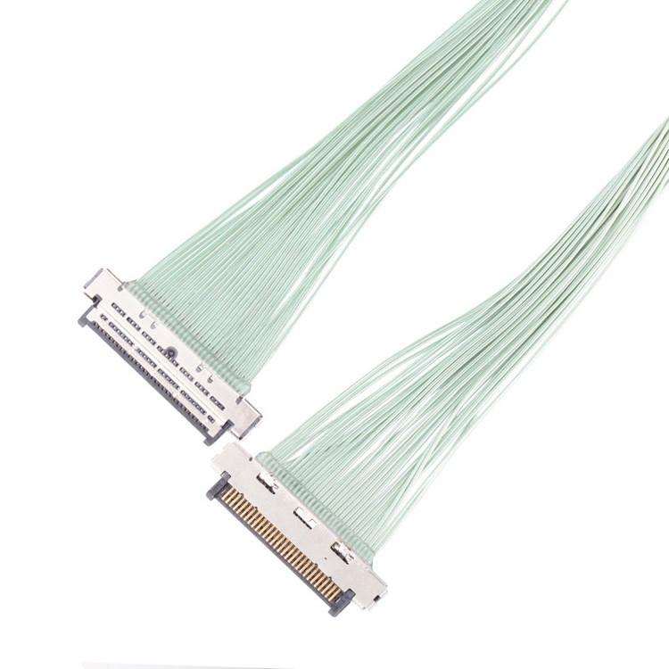 Mikrokoaxialkabelanschluss KEL USL20 30SS mit 0,4 mm Abstand, IDC-Anschluss