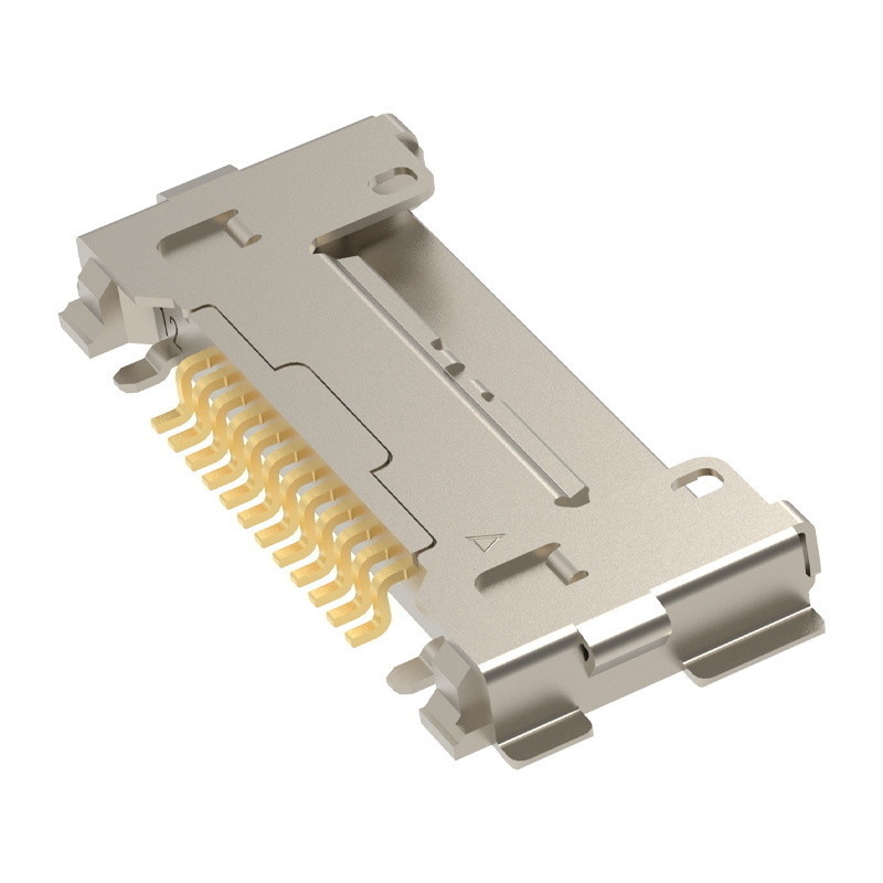 CABLINE-CA 12pin20633-212T-01S Stecker für Mikrokoaxialkabel-Versammlung 0,4 Millimeter-Neigung, horizontale fügende Art