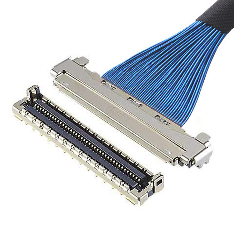 Mikrokoaxial LVDS-Kabel mit EMC-Schutz und mechanischer Verriegelung IPEX MICRO COAX-KABEL 30P CABLINE-UM 20878-030T-01