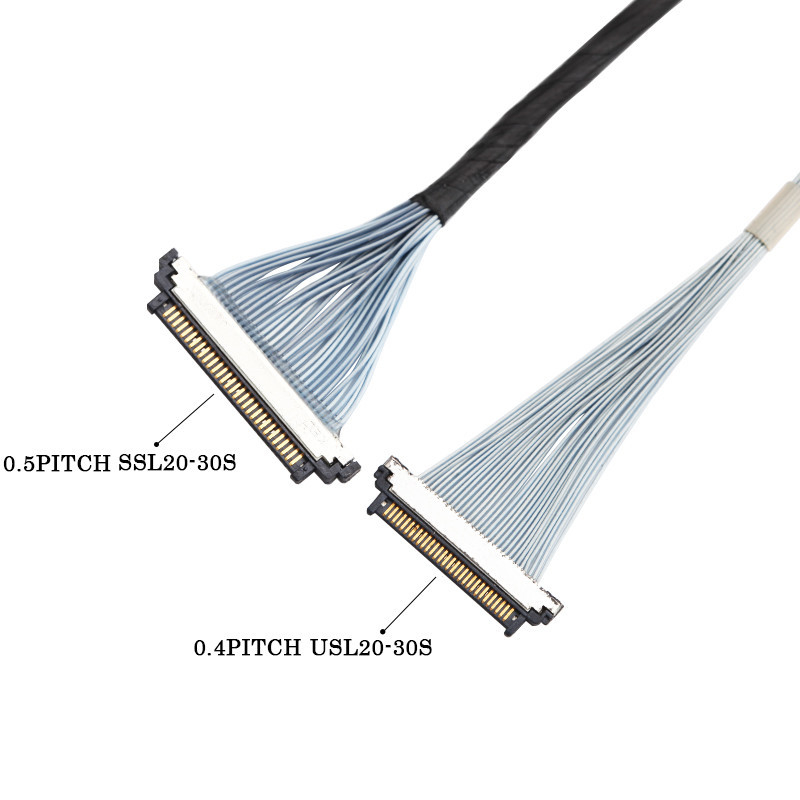 I-Pex 20453-230T-03 bis Kel SSL20-30S Mikrokoaxialkabel 30P Lvds Edp-Kabelmontage
