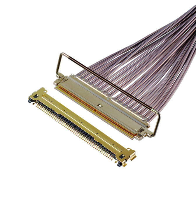 CABLINE-CAP 64 Gbps PAM4 81863-100B-01 50P 0,4 mm Pitch Horizontale Kopplungsart Mikrokoaxialkabelanlage OEM/ODM