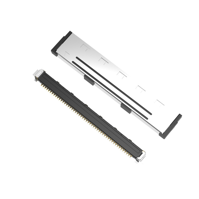 FPL II 50P Lvds Mikrokoaxialkabel 20437-050T-01 0,5 mm Pitch Vertikalpaarung Typ Mikrokoaxialanschluss