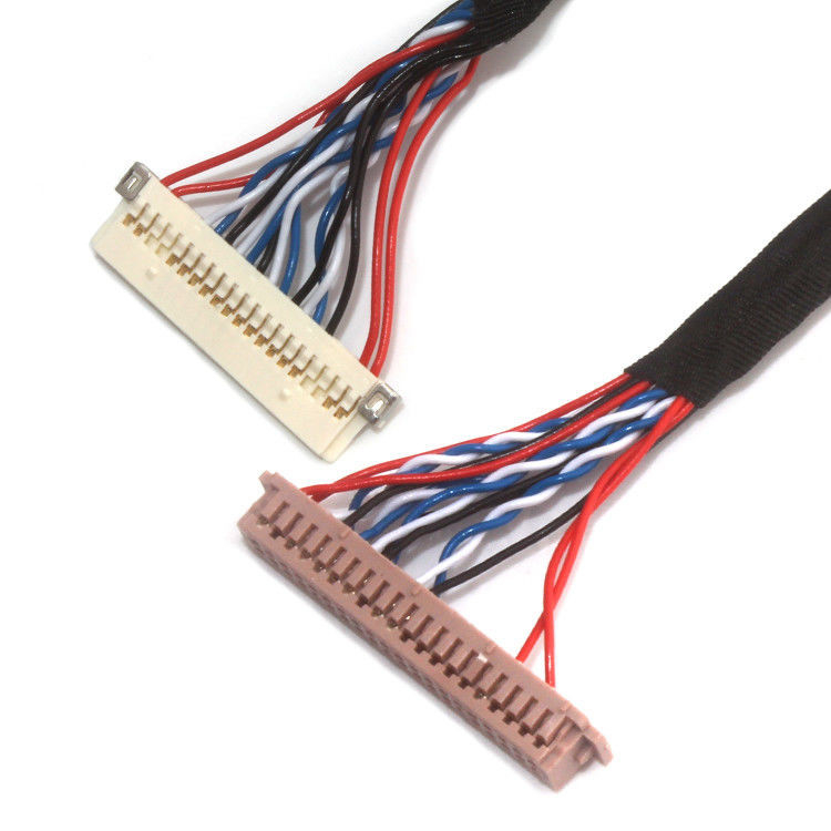 LVDS-Kabelmontage-Pitch 1,25 mm  DF13-40DS-1,25C bis DF 19G-20S