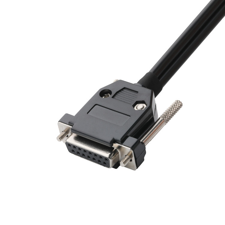 angepasste industrielle Kabelanschlüsse mit 3,0 mm Schwung DB-15P weiblich bis HSG 43025-0800 und Schwung 5,8 mm 691352710003