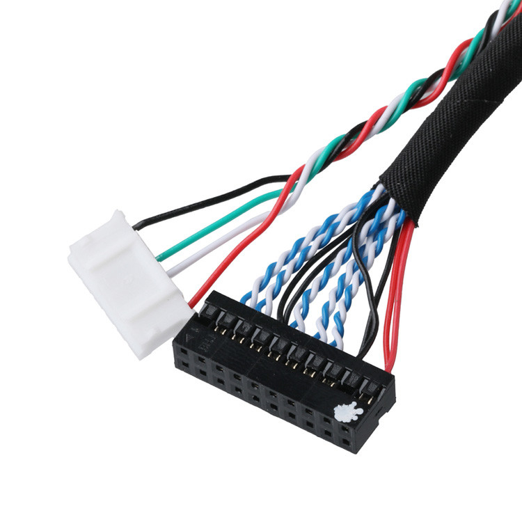 LVDS-Kabelanschlüsse Übertragung von Signaldaten von DF14-20P-1.25H auf PH2.0-6P-Anschluss und DH2.0-T-Terminal