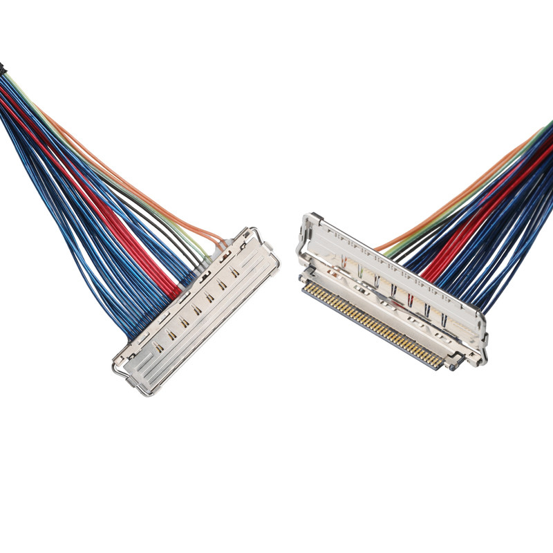 JAE FI-RE51-HL und JST EHR-7 bis IPEX 20679-040T-01 LVDS EDP-Kabel Mikrokoaxialkabel