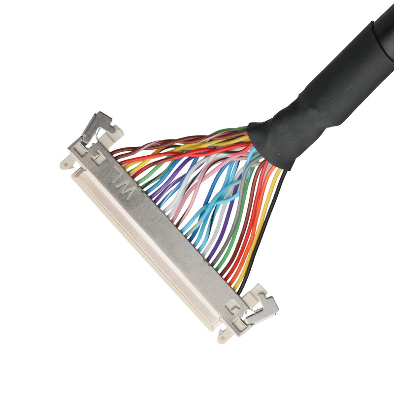 LCD-KABEL JAE FI-X30HL Bildschirm-Motherboard-Kabelanschluss UL20276 AWG30 mit Geflecht und UL-Label