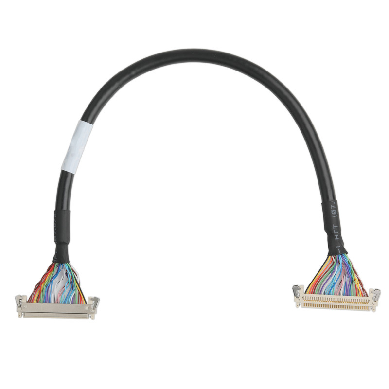 LCD-KABEL JAE FI-X30HL Bildschirm-Motherboard-Kabelanschluss UL20276 AWG30 mit Geflecht und UL-Label