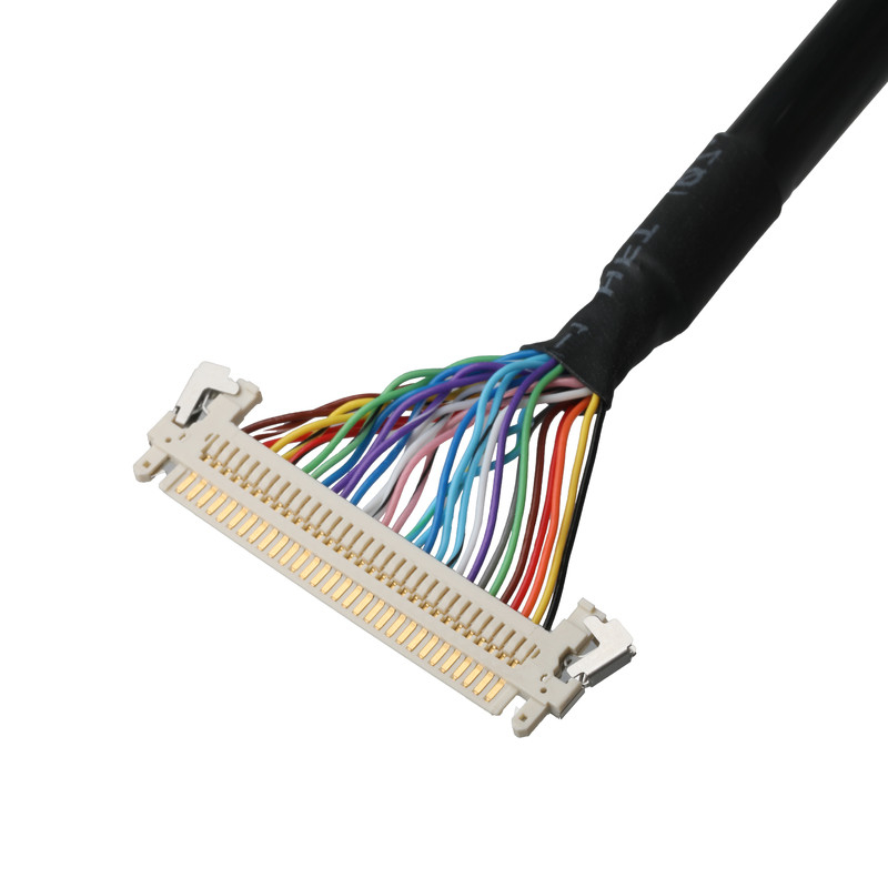 LCD-KABEL JAE FI-X30HL Bildschirm-Motherboard-Kabelanschluss UL20276 AWG30 mit Geflecht und UL-Label