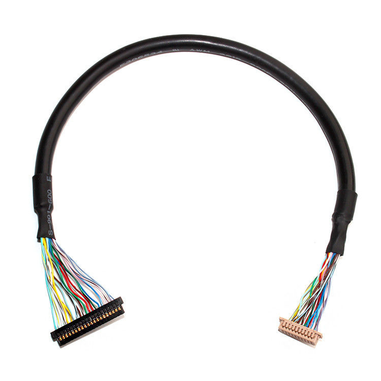 Die LVDS-Kabelmontage mit einem 1,0 mm-Pitch und 32AWG, mit dem  DF13-20DS-1.25C LCD-Anschluss
