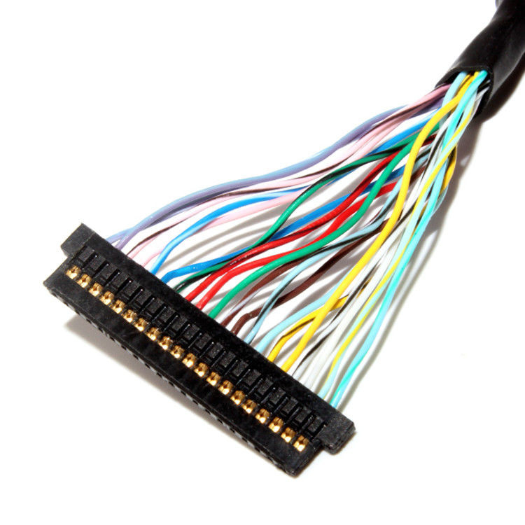 Die LVDS-Kabelmontage mit einem 1,0 mm-Pitch und 32AWG, mit dem  DF13-20DS-1.25C LCD-Anschluss