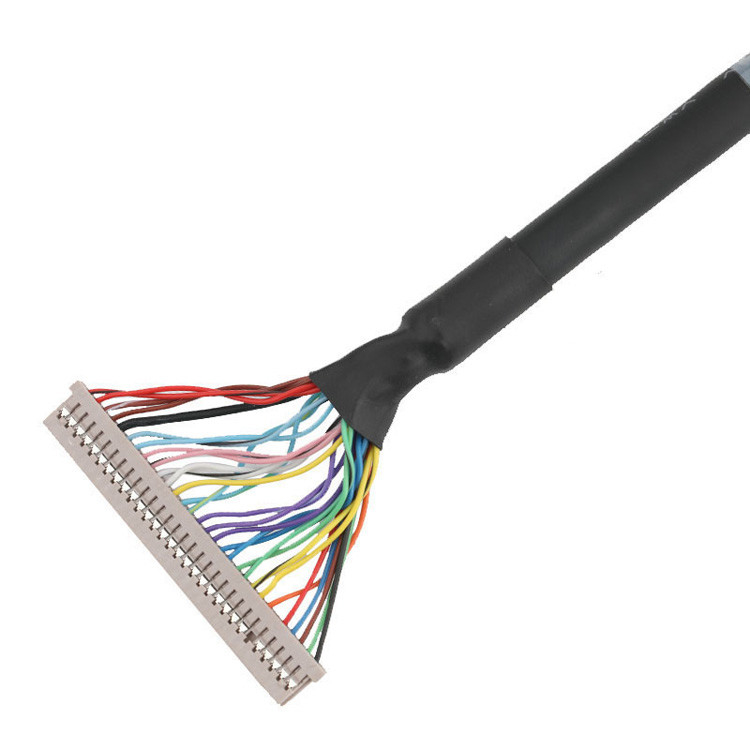 Von  1.25mm DF14-30S-1.25C bis JAE 0.5mm FI-RE51HL wird eine LVDS-EDP-Kabelmontage erstellt