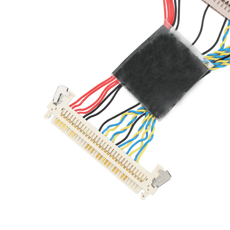 Die 30-Pin-LVDS-EDP-Kabelkonstruktion von  DF14-30S-1.25C bis JAE FI-X30 ist konfiguriert