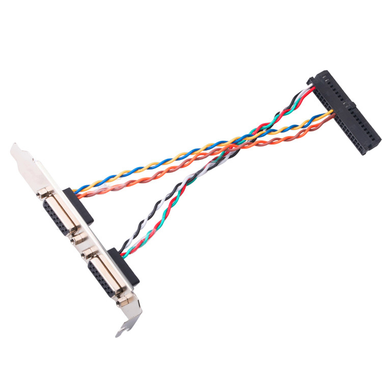 2 Verbindungsstück-Frau 15 Paare Lvds-Kabel-Db15 Pin 205205-2 elektrisch zu Pin 40