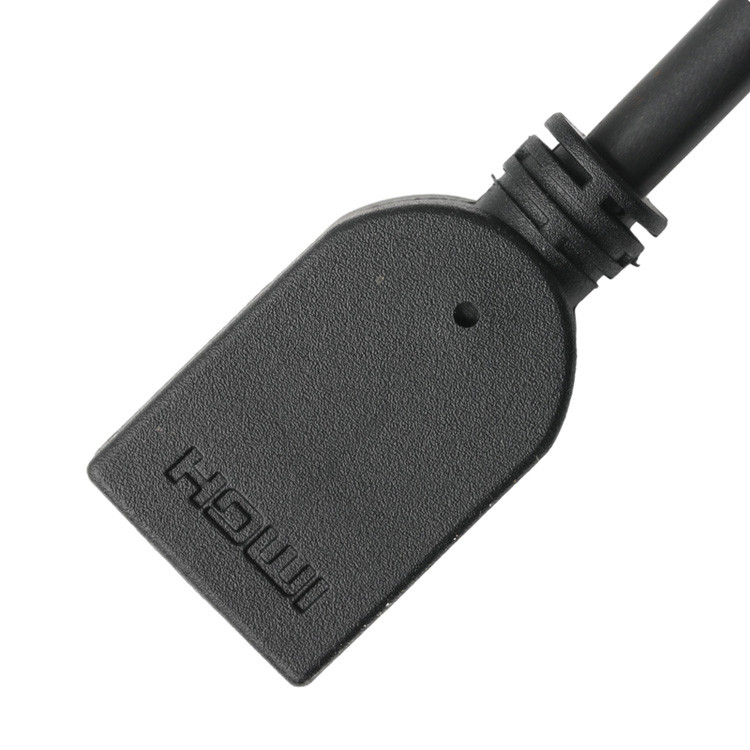Männliche vertikale 19Pin HDMI-A-Anschlussverbindung zu weiblichem 19Pin HDMI-LCD-Kabel