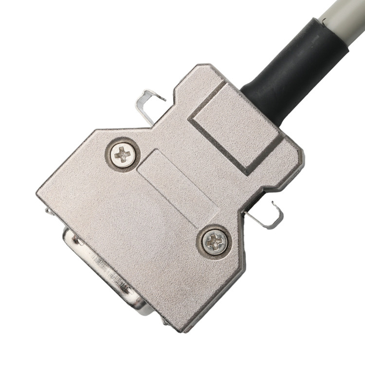 Hd D-Sub zu Mdr Steckverbinder Kabel 14p*28 Awg Od 7.0mm Beige PVC Jack