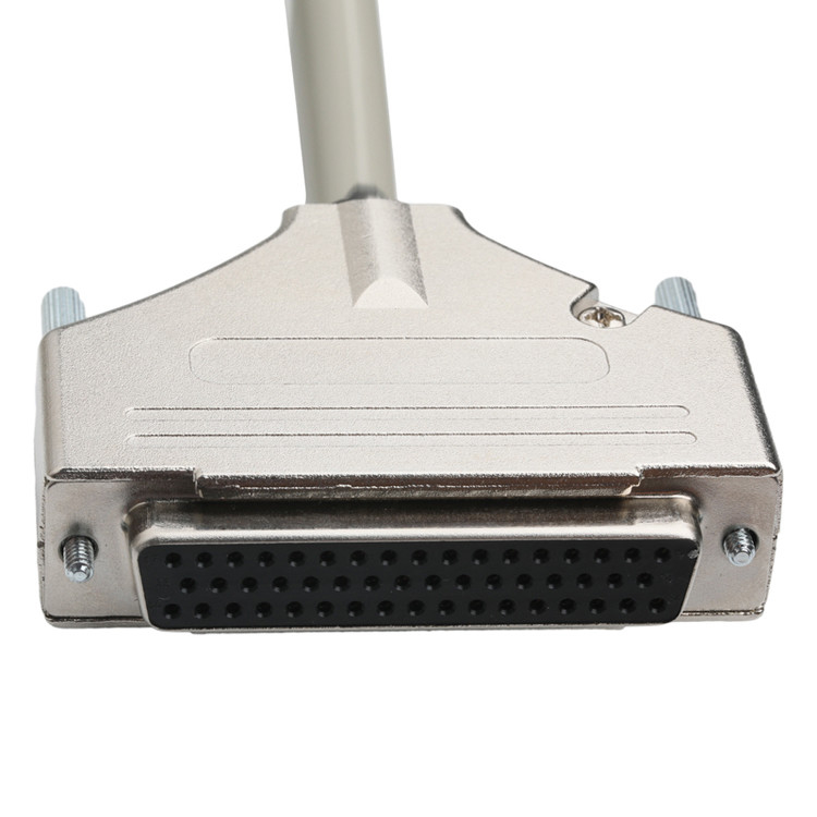 Hd D Sub Db50 Gehäuse Zinklegierung Nickelplattiert auf D-Sub Mdr Stecker Od 90mm