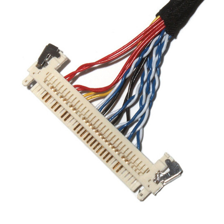 Anpassen Längen 2,0 mm Pitch Lvds Kabelmontage 30 Pin IPEX DF11-24DS-2C bis FI-X3OHL OEM/ODM