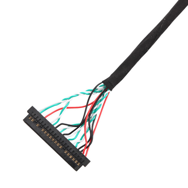 OEM/ODM 30-Pin-LVDS-Kabelmontage WL1258h-20P zu  DF13-2 Lvds-Display-Anschluss