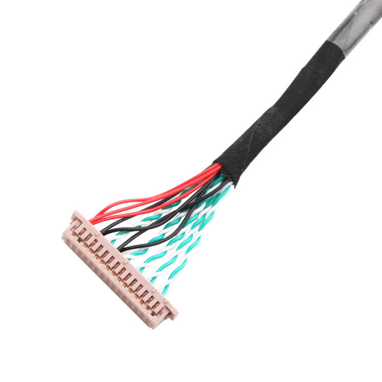 OEM/ODM 30-Pin-LVDS-Kabelmontage WL1258h-20P zu  DF13-2 Lvds-Display-Anschluss