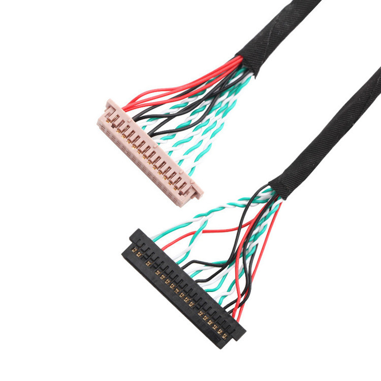 OEM/ODM 30-Pin-LVDS-Kabelmontage WL1258h-20P zu  DF13-2 Lvds-Display-Anschluss