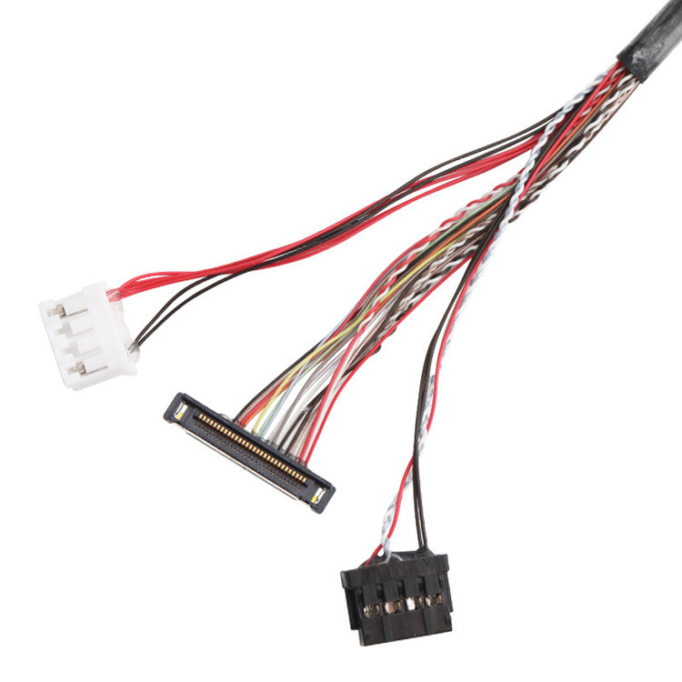 JST PHR-4 Anschluss an IPEX 20453-240T-03 bis 20380-R30T-06 LVDS-Gurtkabelanlage