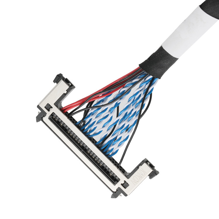 OEM/ODM LVDS-Kabelmontage von JAE FI-RE51HL 51-Pin bis DP2.0 30-Pin oder EGN UL 1571 28AWG Kabel