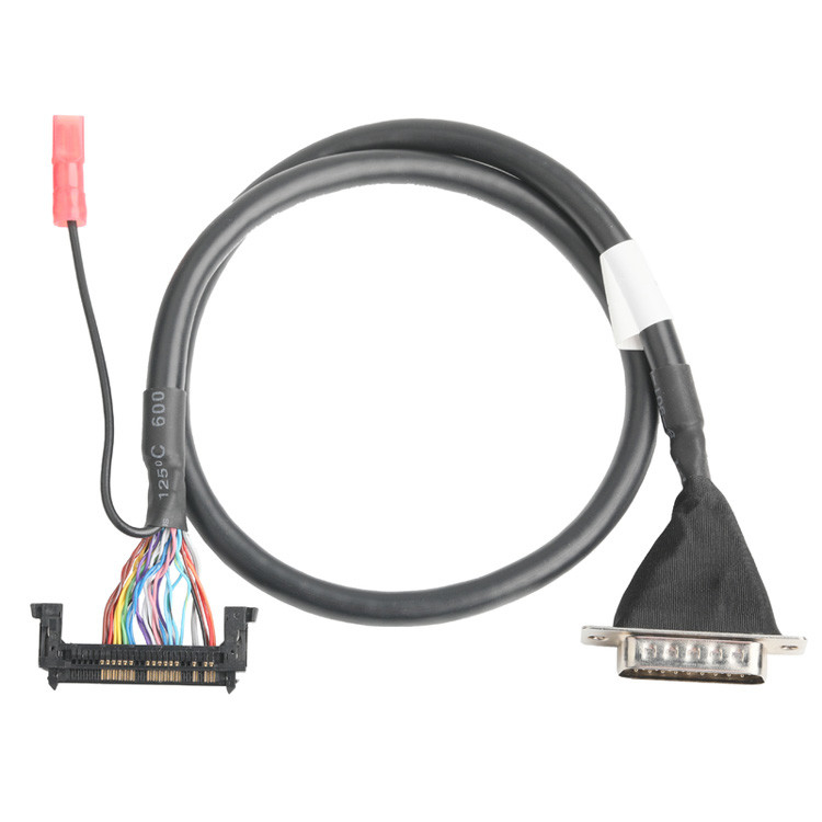 OEM/ODM LVDS-Kabelmontage von JAE FI-RE51HL 51-Pin bis HD-SUB 26-Pin männlich gelötetes UL 1007 20AWG-Kabel