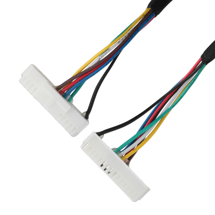 OEM/ODM LVDS Kabel von LHE PHSD 30P Pitch 2.0mm bis A2545 20P Pitch 2.54mm, Draht UL1007 24AWG, Farbe nach Pin-Out