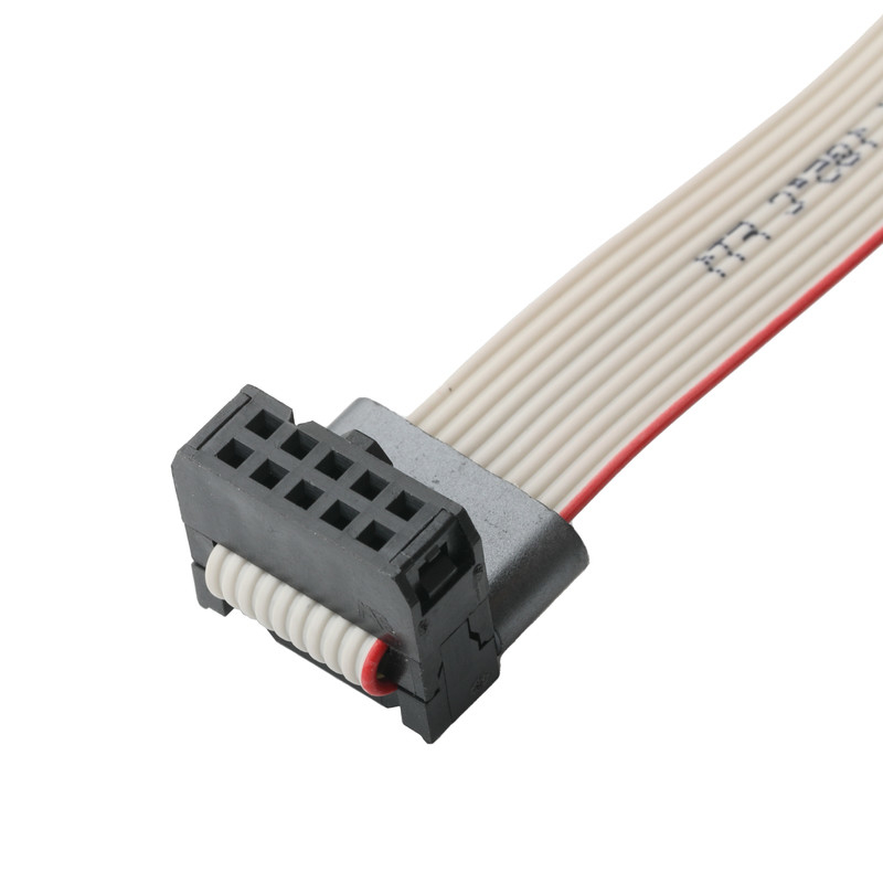IDC FC-10Pin 2,54mm Abstand UL2651 28AWG*10P Idc Flat Ribbon Kabel 1,27mm Abstand 10 Pin Für elektronische OEM/ODM