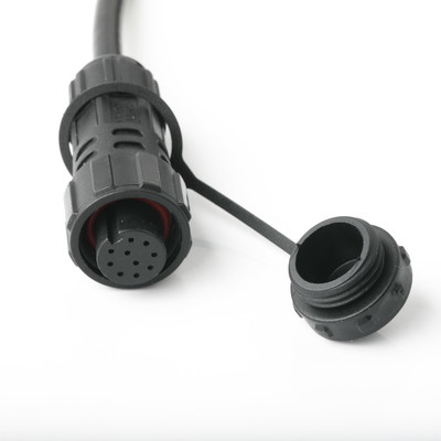 UL2464 24AWGX5C wasserdichtes Draht M16 weiblich bis zur Spitze SH1.0 9P Rundverbindungskabel