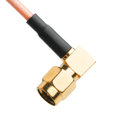 ROHS RF Koaxialanschlüsse RG316 Kabel RA SMA Stecker Rechtswinkel Stecker Kabelanschluss