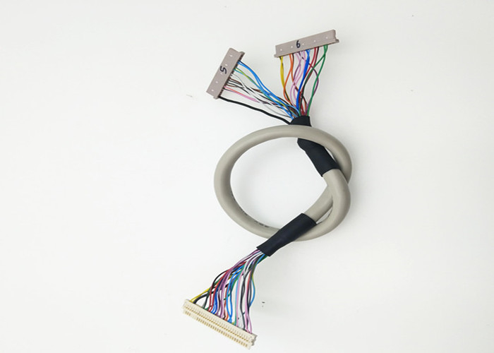 AWG-Lehre 30 schirmte ringsum Kabel 30 Y Lvds Pin JAE FI-X30H zu 2* DF14-20S-1.25C ab