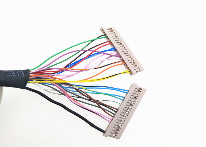 AWG-Lehre 30 schirmte ringsum Kabel 30 Y Lvds Pin JAE FI-X30H zu 2* DF14-20S-1.25C ab