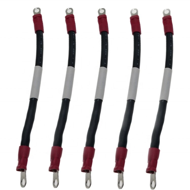 600V Isolierter Bimetall-Lug-Crimping-Terminal M5-Anschluss mit anpassbarer Länge für elektronische Anwendungen