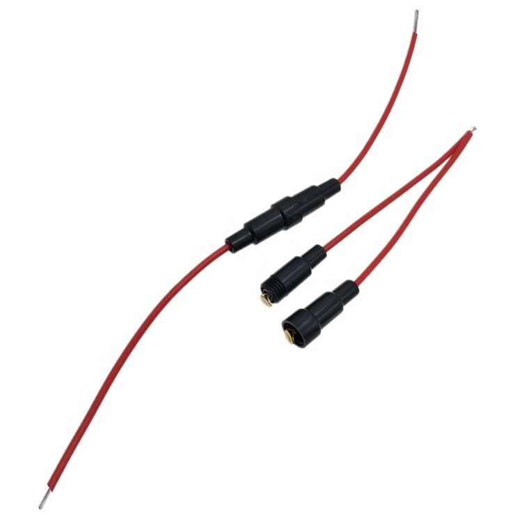 5x20mm Inline-Sicherheitshalter mit 22AWG-Kabel und 250V-Rating für Automotive- und Marineanwendungen