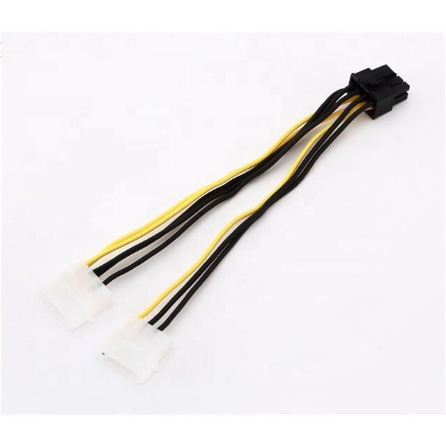 18AWG PVC PCI-E Stromkabel 8-Pin Stecker auf Dual 8-Pin(6+2) Stecker GPU Strom-Splitter mit individuellen Längenoptionen