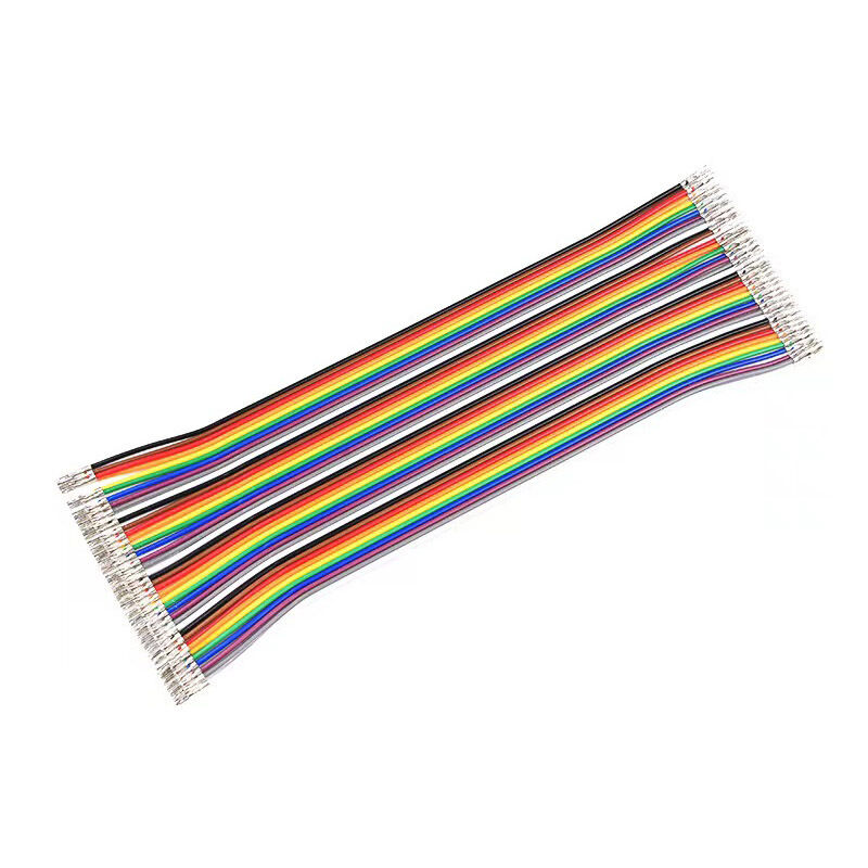 Kundenspezifisches Rainbow-Flachbandkabel mit PVC-Isolierung und 1,27-mm-IDC-Steckverbindern