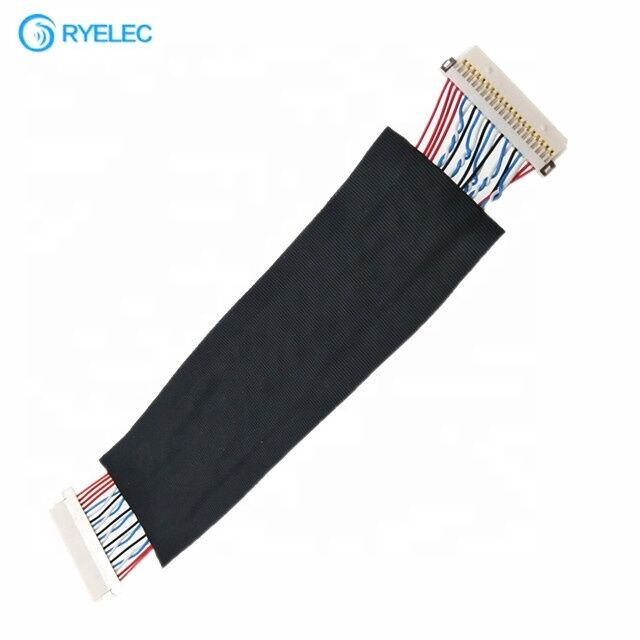 Hot Sale 20pin 1.0mm Pitch HRS DF19-20S-1C Both End Shield Flat Lvds Cable Assembly for Hydraulic Jack